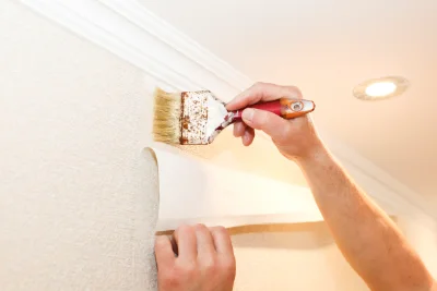 Pose de papier peint à Roumens — revêtements muraux et toiles de verre